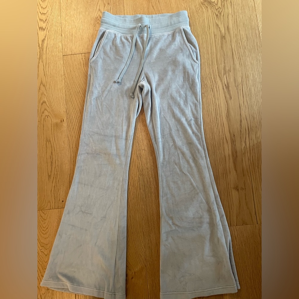 Light Blue Velvet Pants